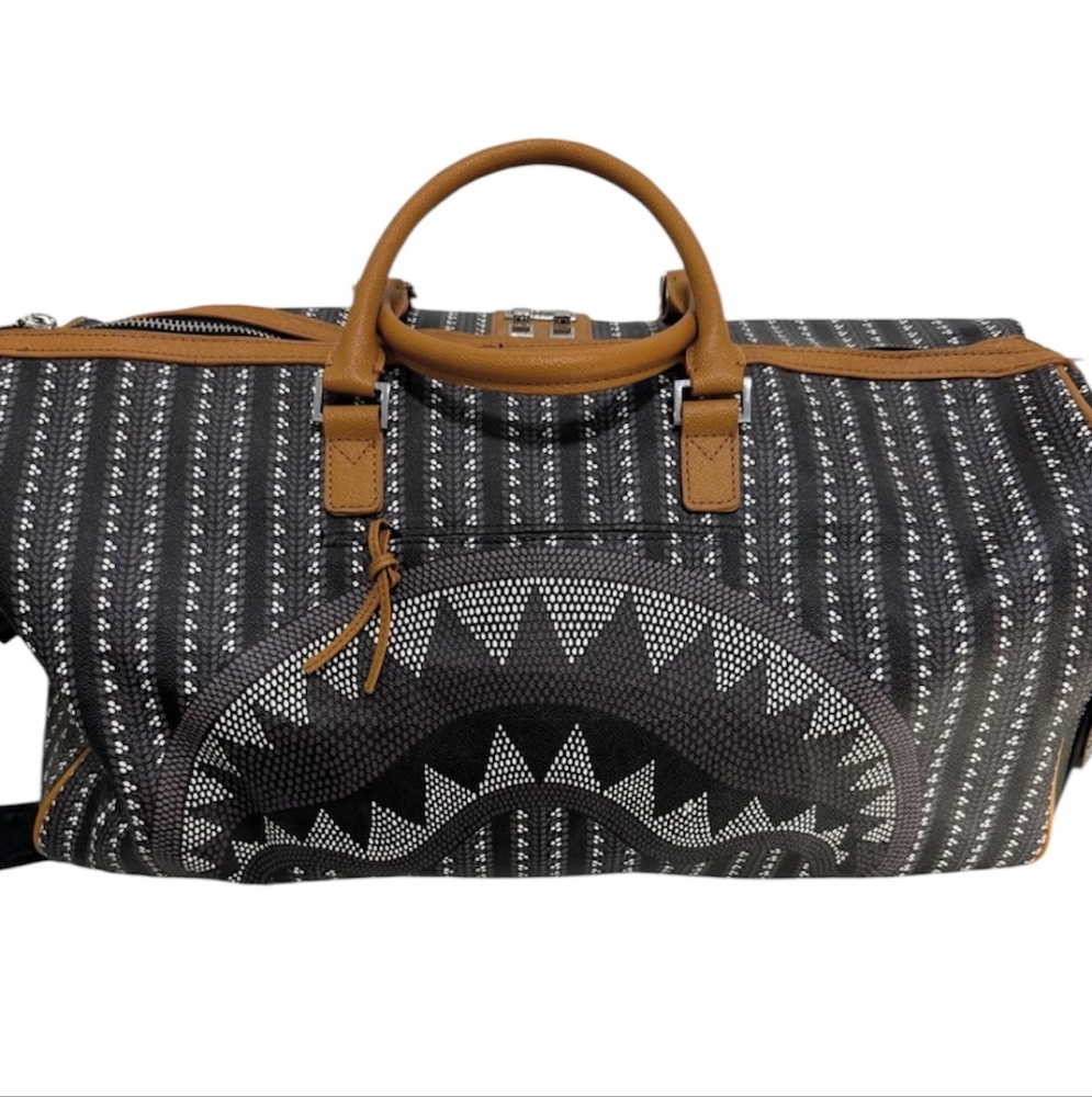 Sprayground Limited Edition Black & Tan Duffle Bag